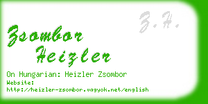 zsombor heizler business card